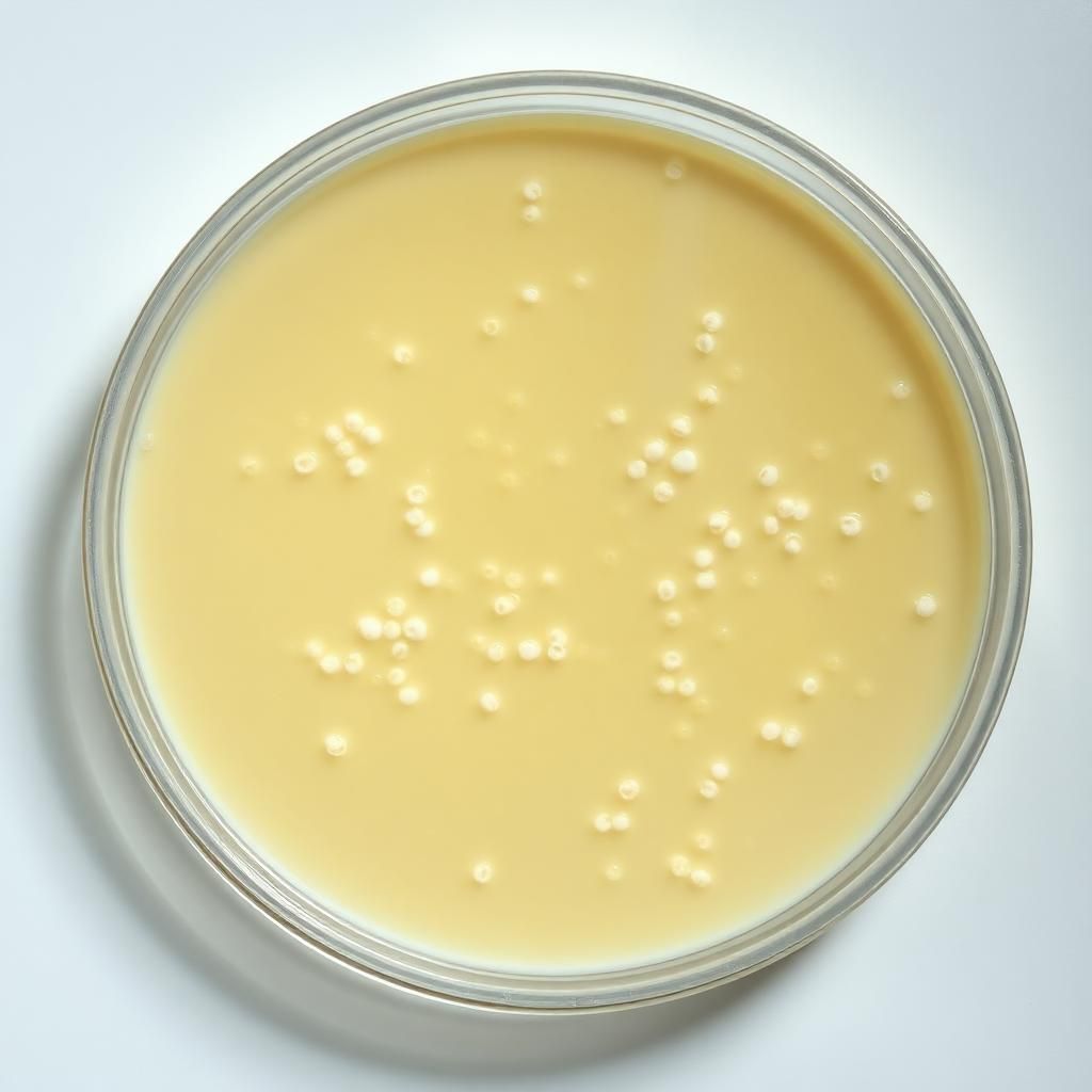 Placa Rodac con cultivo bacteriano para análisis microbiológico - Desinta